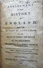 History of England 1795 Dr. Goldsmith Early American leather book George II