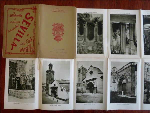 Seville Spain Pictorial Tourist Album c. 1920 architectural views street scenes