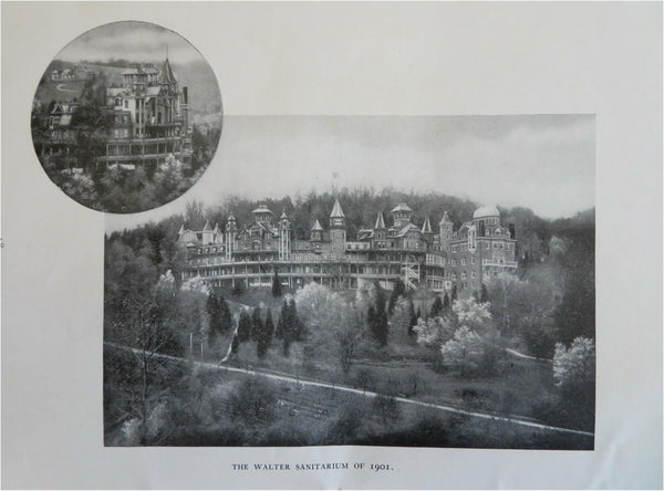 Walter Sanitarium Pennsylvania Health Resort Spa c. 1901 pictorial booklet