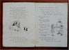 New Mother Hubbard & Mother Good Nursery Rhymes c. 1900 pictorial linen book