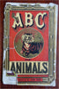 ABC of Animals Children's Reading Primer Alphabet c. 1870's color litho juv book