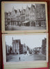 Bruges Belgium Tourist Book c. 1890 Souvenir Album Street Scenes Shops 20 pics