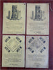 Burdock Blood Bitters Promo Almanac Calendar Health 1889-96 Lot x 4 Booklets