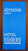 Gothenburg Sweden Hotel Eggers Tourist map c. 1940's tourist pictorial brochure