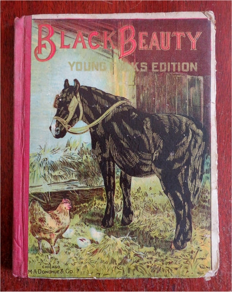 Black Beauty Classic Children's Story c. 1901 Sewell illustrated juvenile book