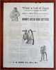 Mann's Green Bone Cutters Chicken Feed c. 1895-6 Flyer/ broadside advertising