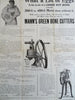 Mann's Green Bone Cutters Chicken Feed c. 1895-6 Flyer/ broadside advertising