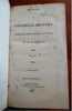 Sketches of Universal History 1818 CT schools Woodward leather book