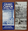 Grand Canyon National Park Sheridan Big Horns Lot x 2 Travel Brochures c. 1930's