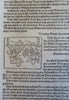 Munster Cosmography Lot x 10 Decorative Pages French Kings Grapes c. 1630 prints