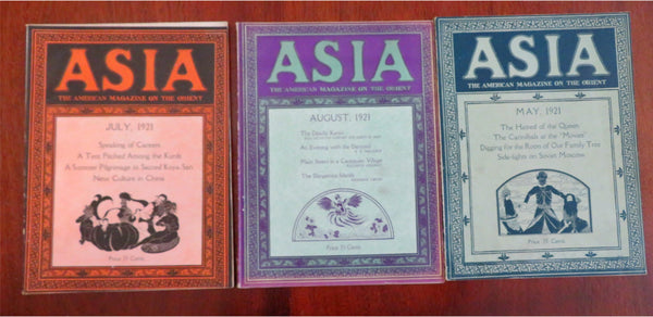 Asia American Magazine 1921 Lot x 3 art politics culture photos great content