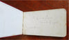 American Autograph Keepsake Album c. 1888 Maine leather souvenir booklet