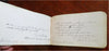 American Autograph Keepsake Album c. 1888 Maine leather souvenir booklet