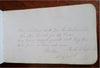 American Autograph Keepsake Album c. 1888 Maine leather souvenir booklet