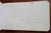 American Autograph Keepsake Album c. 1888 Maine leather souvenir booklet