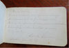 American Autograph Keepsake Album c. 1888 Maine leather souvenir booklet