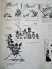 Funny Folks Early Cartooning F.M. Howarth 1899 rare color comic strips Puck book