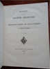 French Society for Reproduction of Manuscripts & Paintings 1911 leather book