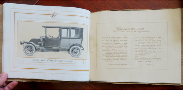 Charron LTD 1913 Early French Automobile Car rare promo catalogue color plates
