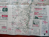 Vermont Historical Tourist Map 1970 Maunsell travel brochure vintage ads