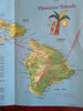 United Air Lines System Route Map Air Atlas United States c. 1969 tourist map