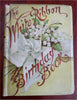 White Ribbon Birthday Book Women Authors 1887 illustrated calendar