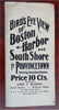 Boston Harbor & South Shore Provincetown c. 1910 folding panorama map