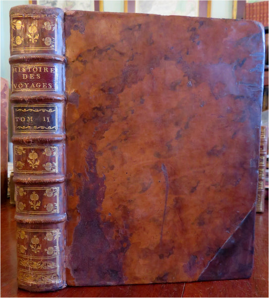 Exploration History Voyages Africa islands Japan India 1746 book w/14 maps views