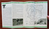 Vermont Hunting & Fishing Vacation Brochure 1937 tourist info w/ maps