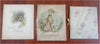 Poetry Gift Books Chromolithography c. 1880-90's color lithography lot x 3 books