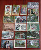 Love & Humor Romance Post Card Lot x 80 Souvenir Keepsakes c. 1910 ephemera lot