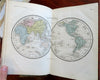 Geographic Dictionary Ancient & Modern 1855 Meissas Michelot book w/ 8 hc maps