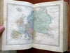 Geographic Dictionary Ancient & Modern 1855 Meissas Michelot book w/ 8 hc maps
