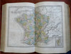 Geographic Dictionary Ancient & Modern 1855 Meissas Michelot book w/ 8 hc maps