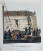 British Scenes of Life Fashion County Fair 1825 Lot x 8 hand colored prints