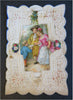 Valentine's Day Greeting Cards Lot x 5 Romantic Love Keepsakes 1880's lace paper