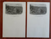 Grand Canyon Arizona El Tovar Lot x 2 Decorative Stationary Sheets c. 1920's