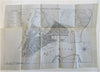 New York City in 1791 Lower Manhattan Long Island 1851 historical city plan map