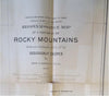Rocky Mountains Canada Geological Range 1886 Dawson large folding map