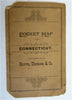 Connecticut state c. 1880-90's rare pocket folding map