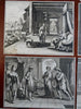 Biblical Scenes Royalty City Views Combat c. 1700's Lot x 10 engraved prints