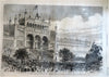 Philadelphia Centennial Expo map Nast art Harper's Reconstruction 1876 issue