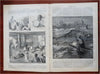 New York City 100 Years Ago Map Harper's Reconstruction Nast art 1876 issue