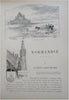 Normandy Old France Rouen Mont St. Michel 1880 Robida illustrated leather book