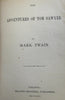 Mark Twain Tom Sawyer 1st Canadian Ed. 1876 book w/ Trollope 1st Golden Lion
