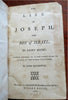 Life of Joseph 1805 Greenfield Mass. MacGowan rare leather book Bible story