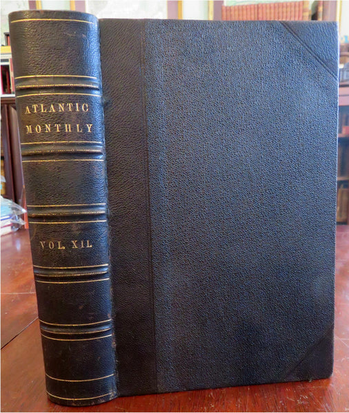 Atlantic Monthly 1863 July-December 1863 Thoreau Hawthorne Longfellow Emerson