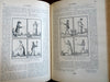 La Nature French Scientific Review Arts 1907 Illustrated rare 2 vol. leather set