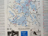 Colorado Skiing Centers Winter Sports Rocky Mountains 1950 tourist pictorial map
