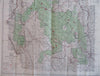 Pike National Forest Colorado & New Mexico Manitou Springs 1953 tourist park map